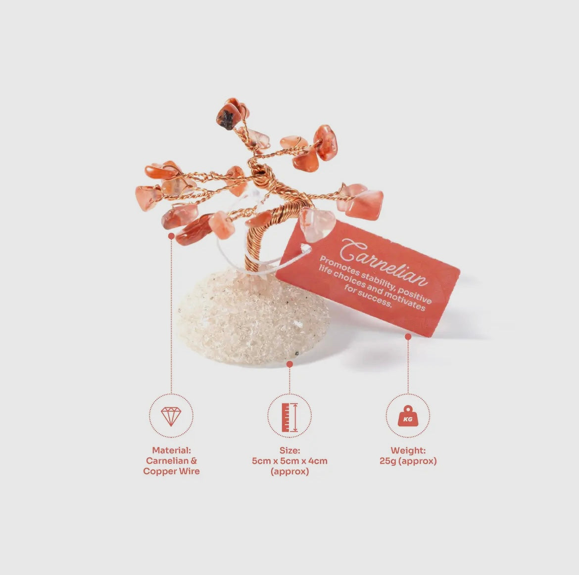 Carnelian Gem Tree
