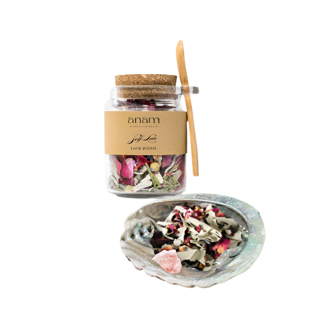 Loose Herbal Incense Blend with Crystal