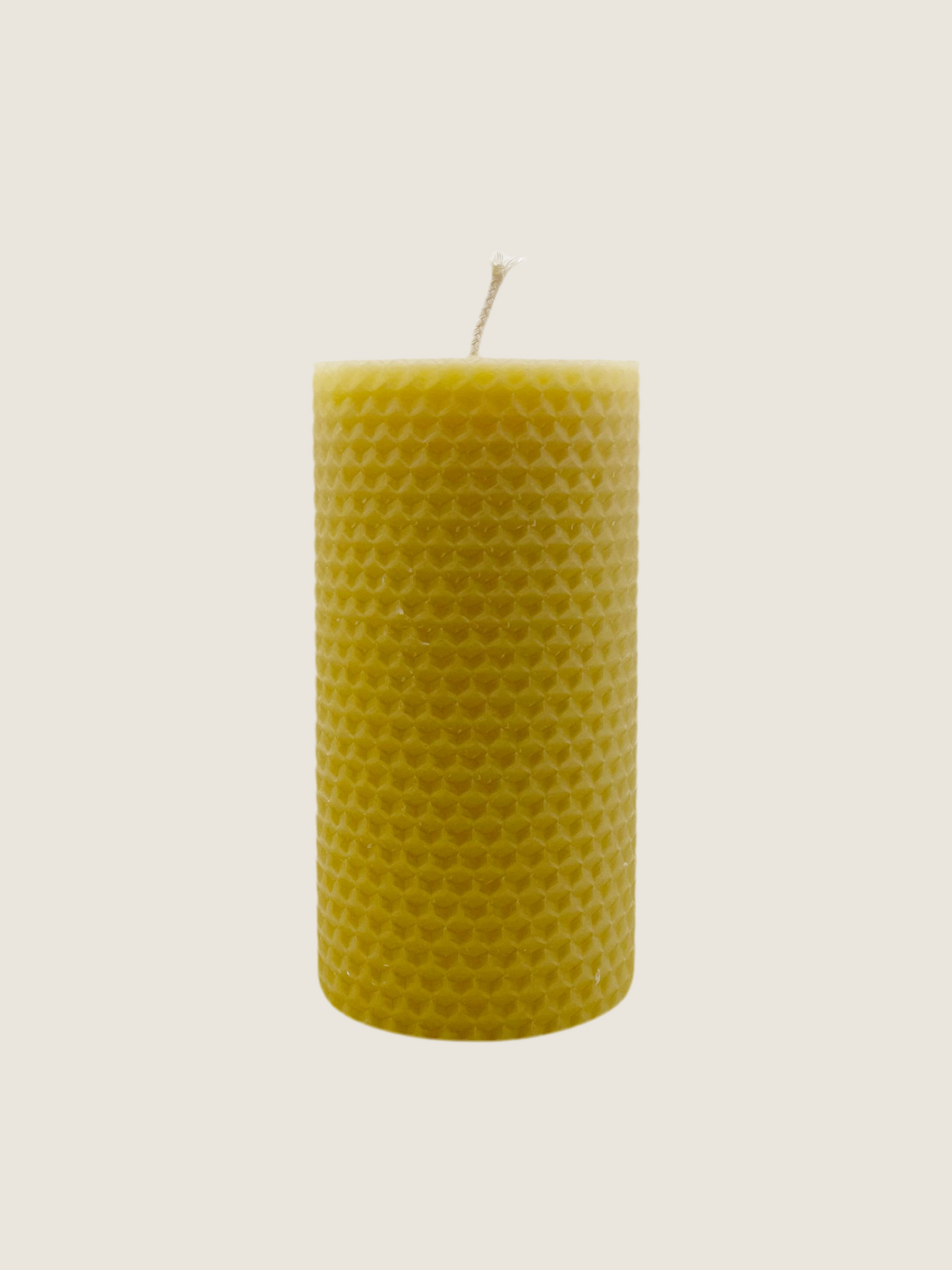 Large Wrapped Beeswax Candle