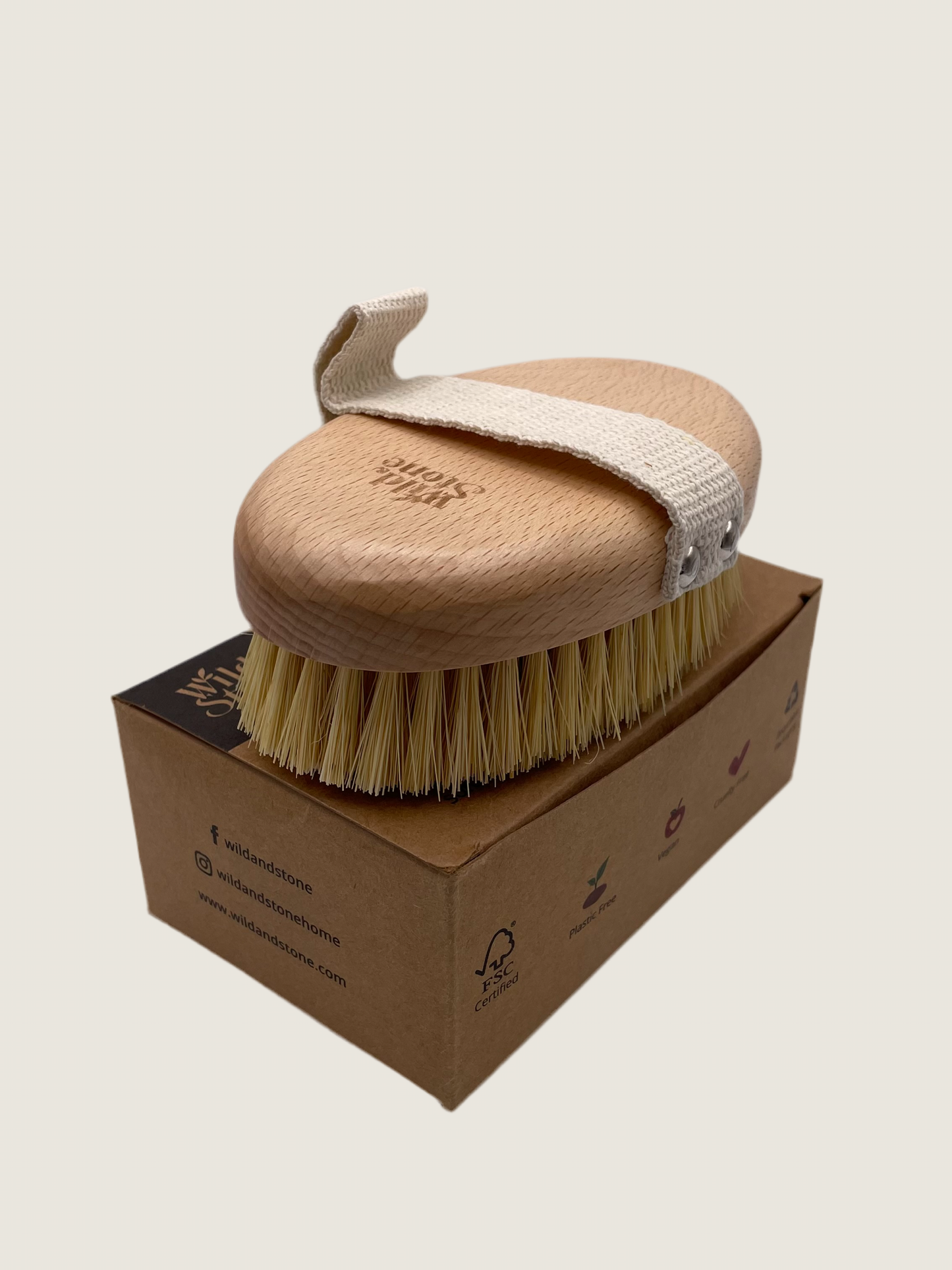 Natural Fibre Dry Body Brush